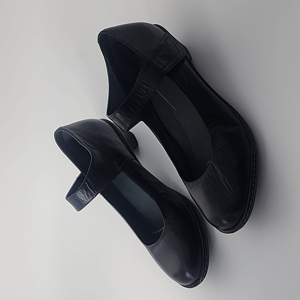Dansko Black Flats with Strap